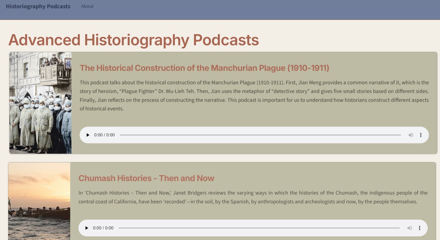 Advanced Historiography