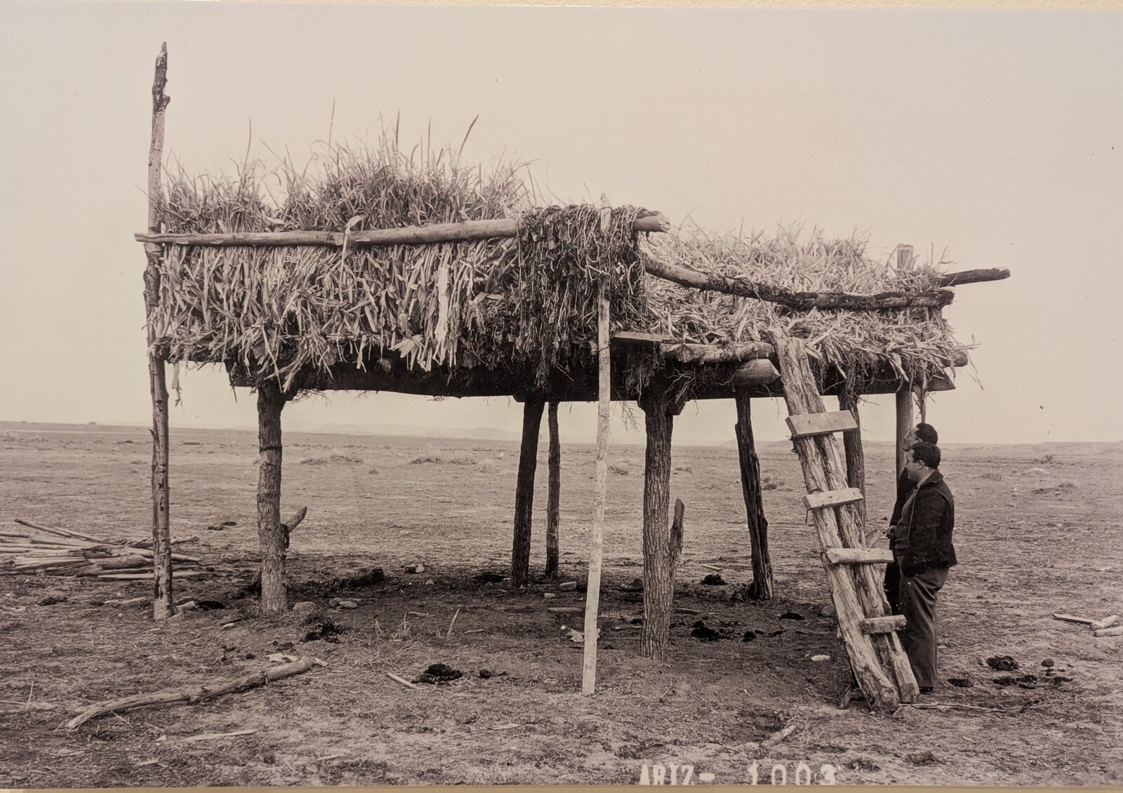 A winter sheep corral in Marsh Pass, 1935.