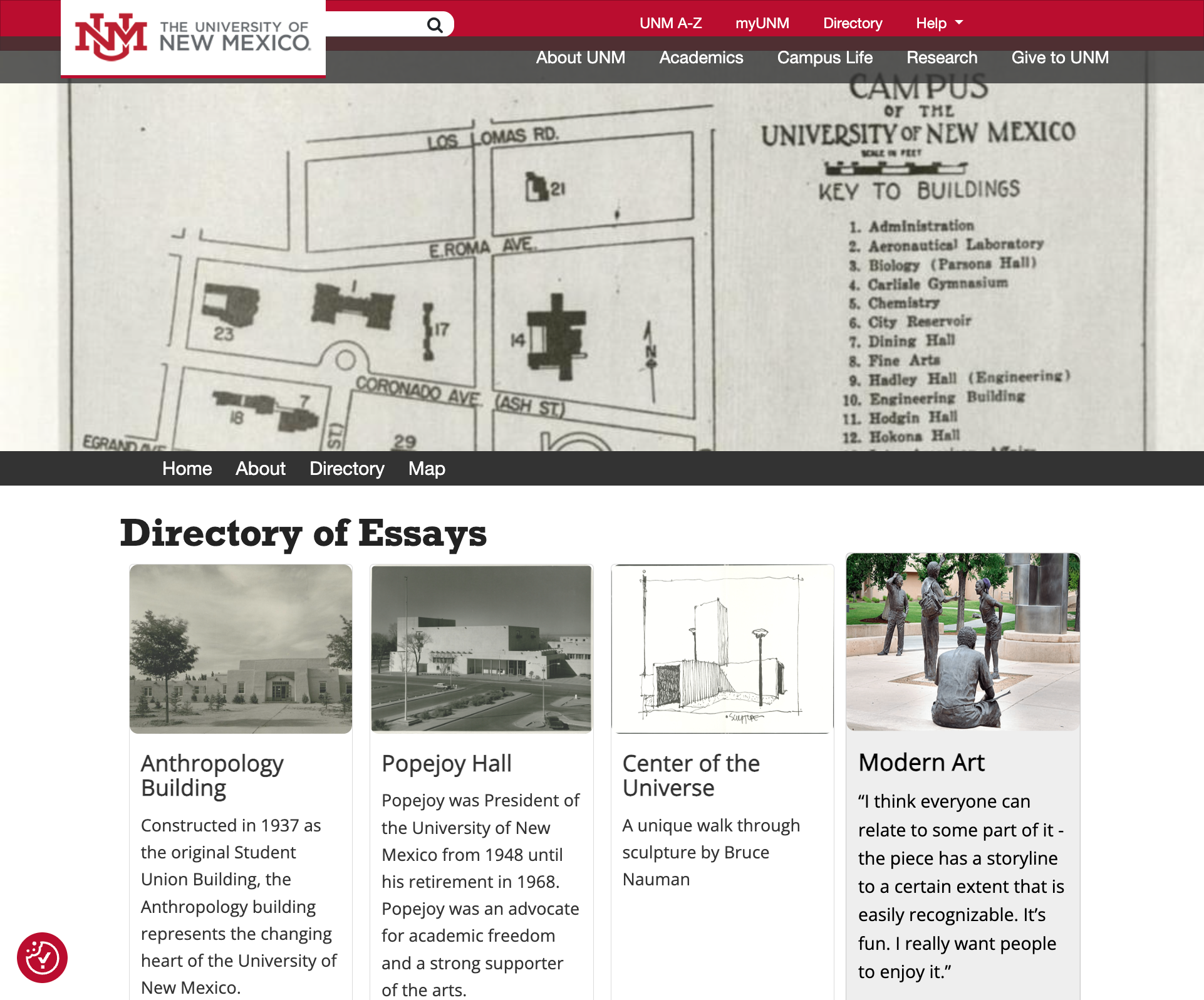 Essay Collection starter site screenshot